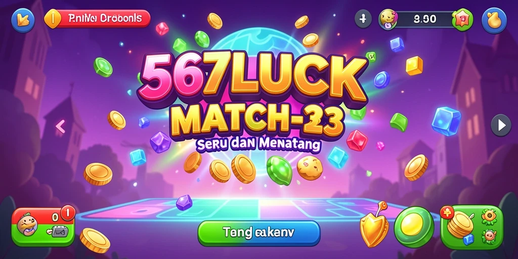 Screenshot gameplay 567LUCK menampilkan kombinasi Match-3 yang seru.