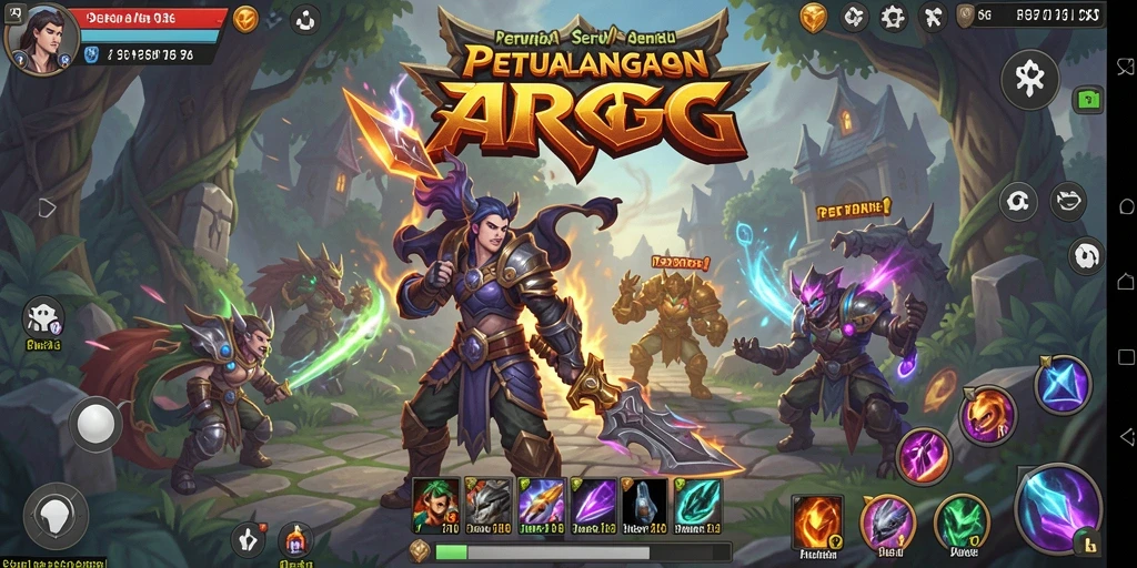 Screenshot menunjukkan aksi seru di dunia ARPG 9SL.