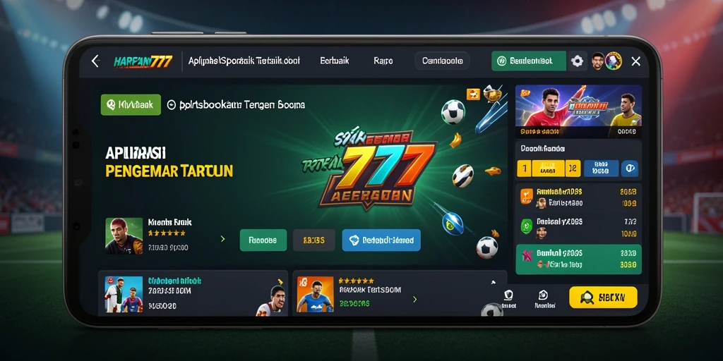 Screenshot gameplay HARAPAN777 menampilkan antar muka Sportsbook yang dinamis dan mudah digunakan.
