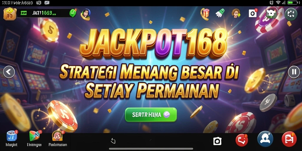 Screenshot utama gameplay strategis JACKPOT168.
