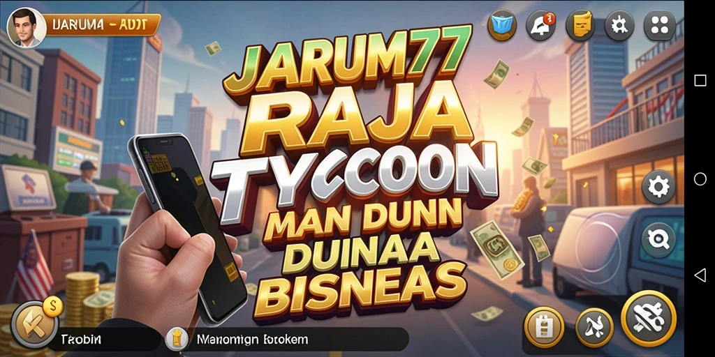 Tampilan game JARUM77 dengan elemen Tycoon yang menarik.