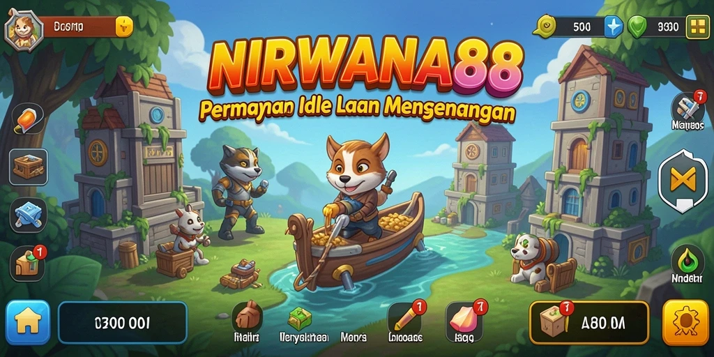Screenshot NIRWANA88 menunjukkan gameplay Idle yang menarik dan menghibur.