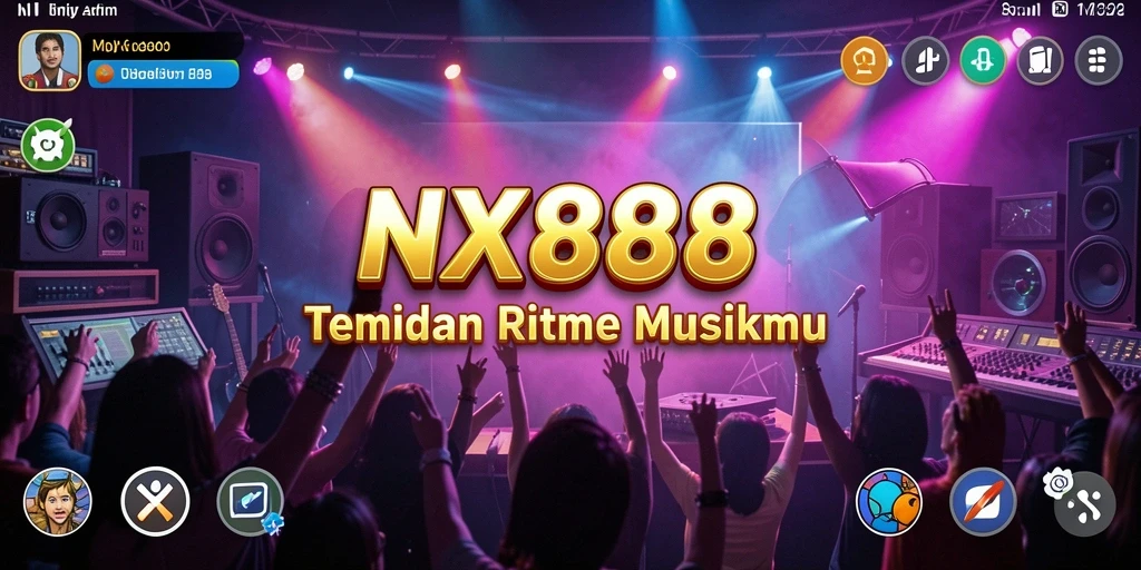 Tampilan menarik dari gameplay NX888 yang melibatkan interaksi musik.