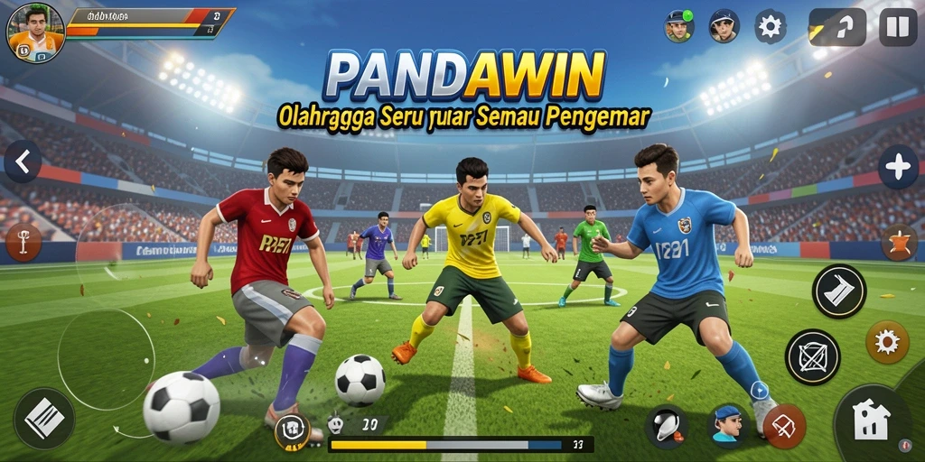 Tampilan gameplay PANDAWIN yang seru dan mendebarkan.