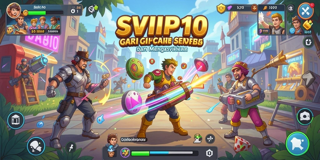 Tampilan gameplay seru dari SVIP10 dengan aksi Arcade yang mendebarkan.